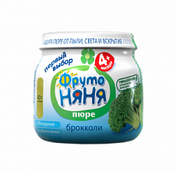 Пюре Фр.Няня 80г Брокколи с 4мес