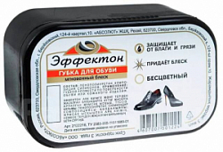 Д/обуви Губка Эффектон Мгновенный блеск бесцв.