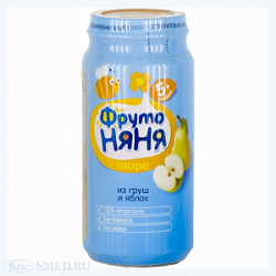 Пюре Фр.Няня 250г Груша/яблоко