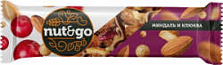 Батончик Nut&Go 36 г.миндаль-клюквой