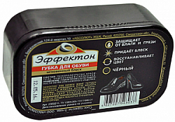 Д/обуви Губка Эффектон Мгновенный блеск черн.