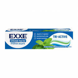 Зубная паста EXXE 100г Тройная защита tri-active
