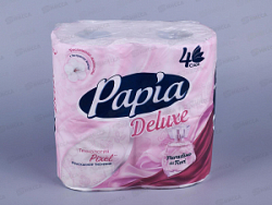 Туалетная бумага Папия 4-х сл 4рулона DELUXE Парадизо Фиори
