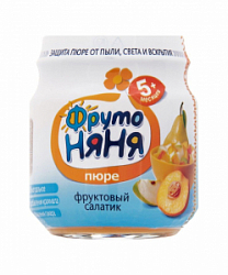 Пюре Фр.няня 100г Фруктовый салатик с 5мес