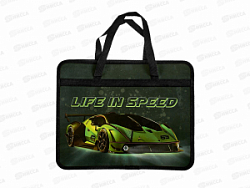 Папка дет. А4 с ручками ПЧЕЛКА "Life in speed" ПМ-А4-25